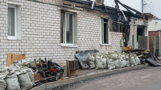 Professional Soot Cleanup technician working in Spencerville, MD